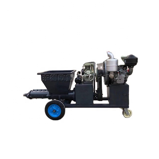 Diesel Oil Mortar Automatic Spraying Machine Multifunction Exterior Wall Cement Mortar Spraying